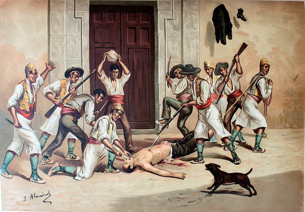 Arcdelahistori's tweet photo. #TalDiaComoHoy en 1873 comienza la "revolució del petroli" en Alcoy, revuelta obrera de carácter sindicalista y libertario para conseguir el aumento de los salarios en un 20% y la reducción de las jornadas de 12 a 8 horas. El ayuntamiento fue incendiado y el alcalde asesinado. https://t.co/8FqYKOzi16