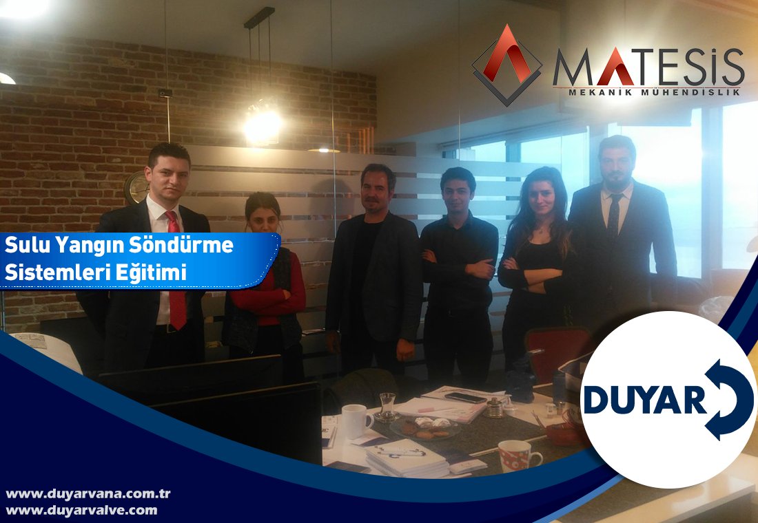 DuyarVana's tweet photo. Bursa ve İzmir'de yer alan firmalara "Sulu Yangın Söndürme Sistemleri" konusunda eğitimler verdik.
We have given training subject of "Wet Fire Extinguishing System" to companies where located in Bursa and İzmir.
📌https://t.co/aBUUc8Kjkn
#duyar #valve #fireprotect https://t.co/Ii8LjbE7zE