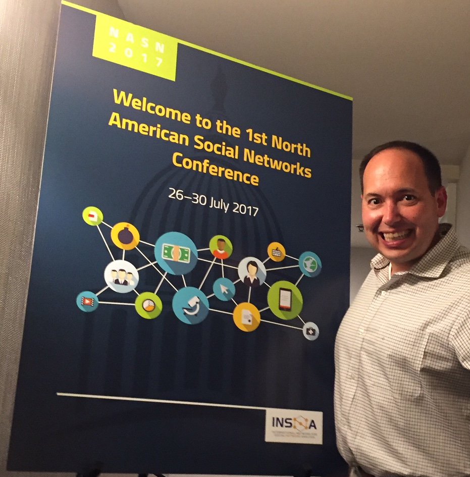 cosmographers's tweet photo. #TBT - Dr. Nitin Agarwal and Rick Galeano presented their work at the @SocNetAnalysts 1st North American Social Networks Conference last July in Washington D.C. #botnets #socialcomputing #presentingresearch https://t.co/cEKyojfuou