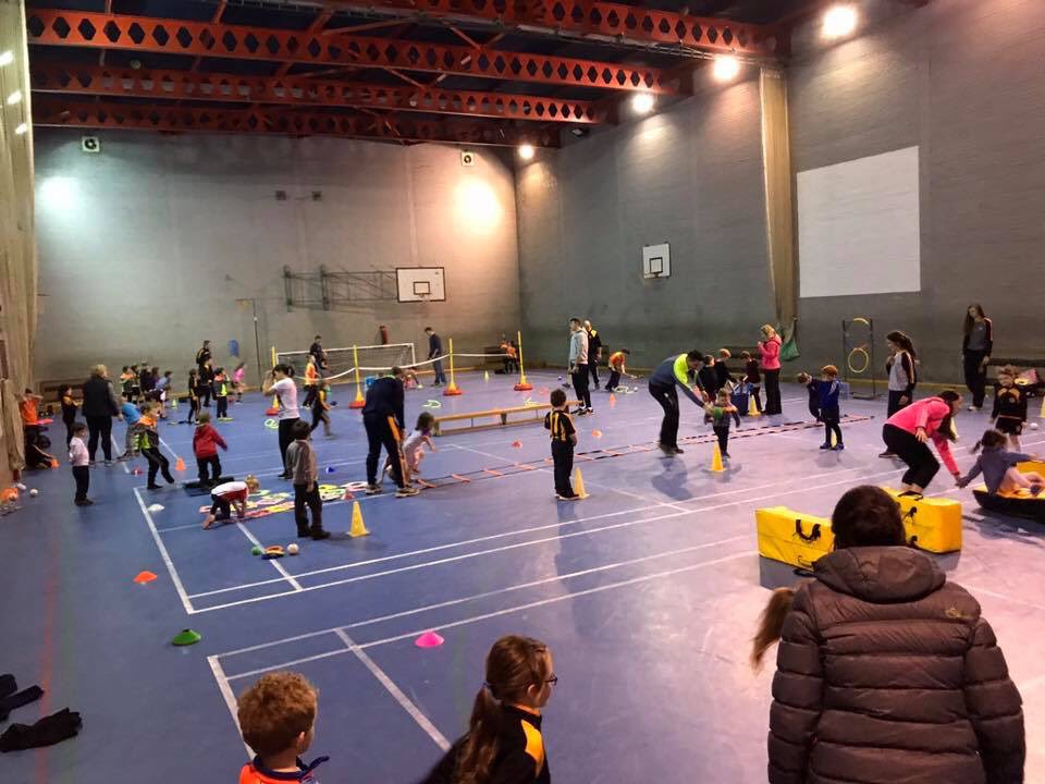 McQuillanGAC's tweet photo. Mac Uílín GA &amp; CC FUNdamental Programme commences this evening, back by popular demand. 

Time: 6-7pm 
Venue: Cross &amp; Passion College Sports Hall. 
£1 per night 

All Newcomers Welcome!! 

Looking forward to seeing everyone and excited for the New Season ahead 😁🖤⭐️ https://t.co/KDI7okWOo2