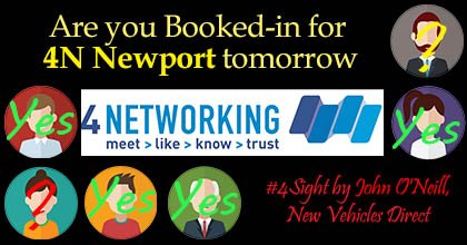 Still Time to Book-In for #4N #Newport tomorrow | Click the link &amp; get #networking | goo.gl/LDJFGE