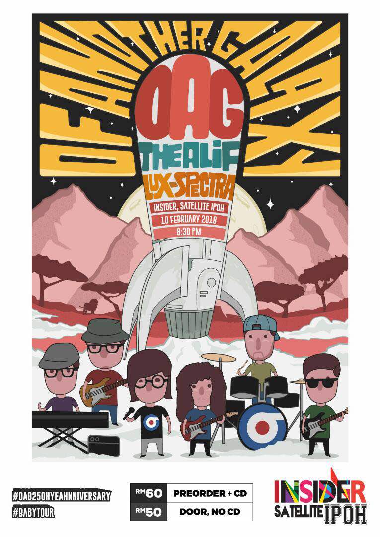 10th of Feb. We'll be playing Take Flight #2 by #LANDASAN at Garage Studio and #OFANOTHERGALAXY at <a href="/insider_satell/">Insider Satellite Ipoh</a> #OAG25ohyeahnniversary #babytour