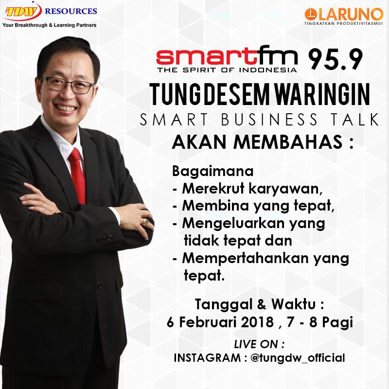 Besok kita instagram live lagi. Mau bahas tentang Karyawan. Pastikan Anda ikut tonton dan aktif terlibat...

Salam Dahsyat. Sampai jumpa besok Teman.