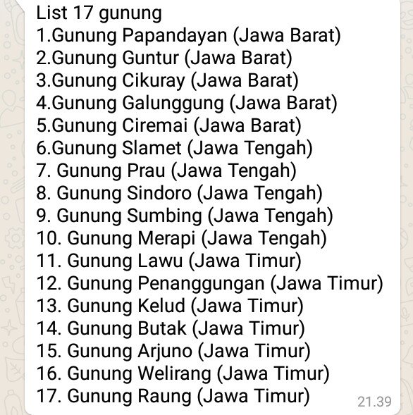 PendakiJakarta's tweet photo. Sungguh aksi yg patut di acungkan jempol dan perlu didukung. Dgn niat dan modal sendiri Andhika pria asal kota Padang ini bersepeda dari gunung ke gunung mendaki 17 gunung pulau Jawa seorang diri turun gunung dgn membawa sampah. Saat ini ia sdh menyelesaikan pendakian gunung ke-5 https://t.co/fsB8NZvhsn