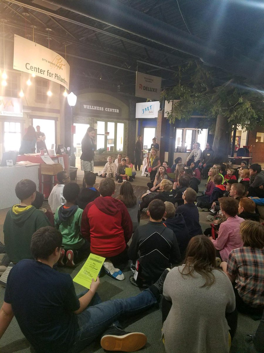 JMMaldonadoP's tweet photo. After applying and interviewing for jobs of choice, and learning about personal finance, Mr. Landsteiner and Mrs. Kaus's 6th graders head to BizTown to provide goods and services in a real-world setting. #SPPSinspiredlearning #innovation https://t.co/TpfdeTR3PL