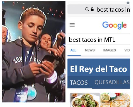 LeRoiduTaco's tweet photo. Best moments from the #superbowlhalftime 😂 #selfiekid 😅 #Tacos #MTL https://t.co/RHtmIwRhrW