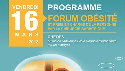 CHULimoges's tweet photo. Nos professionnels vous parlent « #Obésité et prise en charge de la personne par la #ChirurgieBariatrique » le 16 mars. https://t.co/cJb6IoGUHn #LInut @NvelleAquitaine  @ARS_NAquit  #CSO @MutLimousine  #Limoges @VilleLimoges87 #CHULimoges #CHU_de_Limoges https://t.co/6tAoGrqjHP