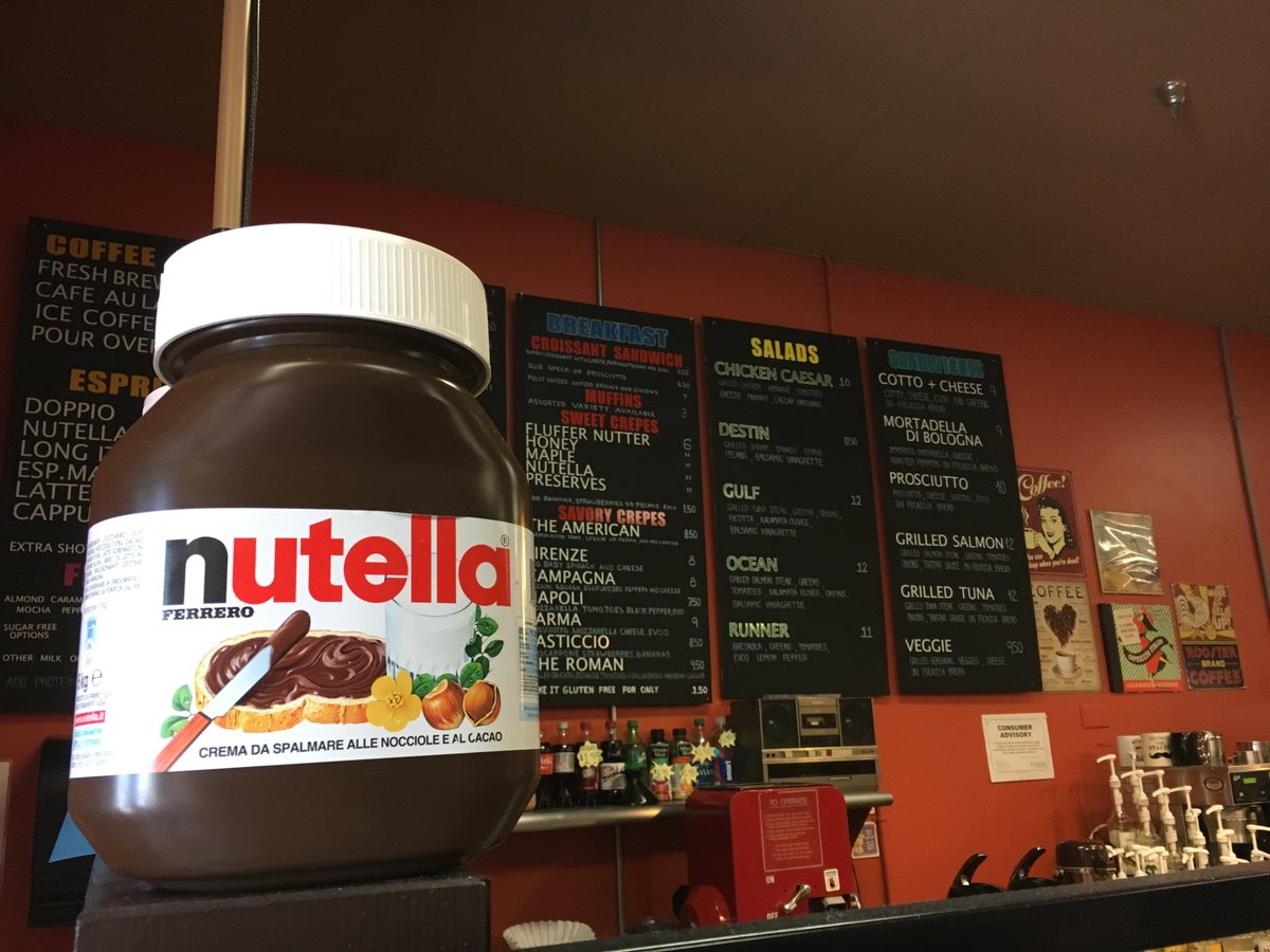 DestinFWB's tweet photo. On your way to the beach, stop by Capriccio cafe! They're a locally owned Italian Cafe in the heart of Destin. They celebrate #WorldNutellaDay every day with their #Nutella crepes! https://t.co/G6SVIsNsjt #LoveFL https://t.co/PwCozzzY5S