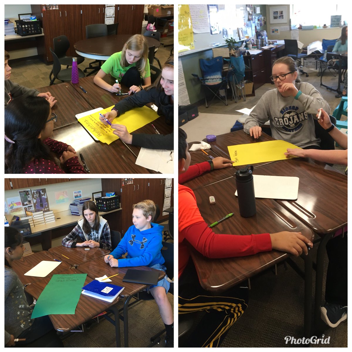 Ss collaborate to find evidence to support a literary essay. Shared thinking. <a href="/HJHPanthers/">HIJH Panthers</a>