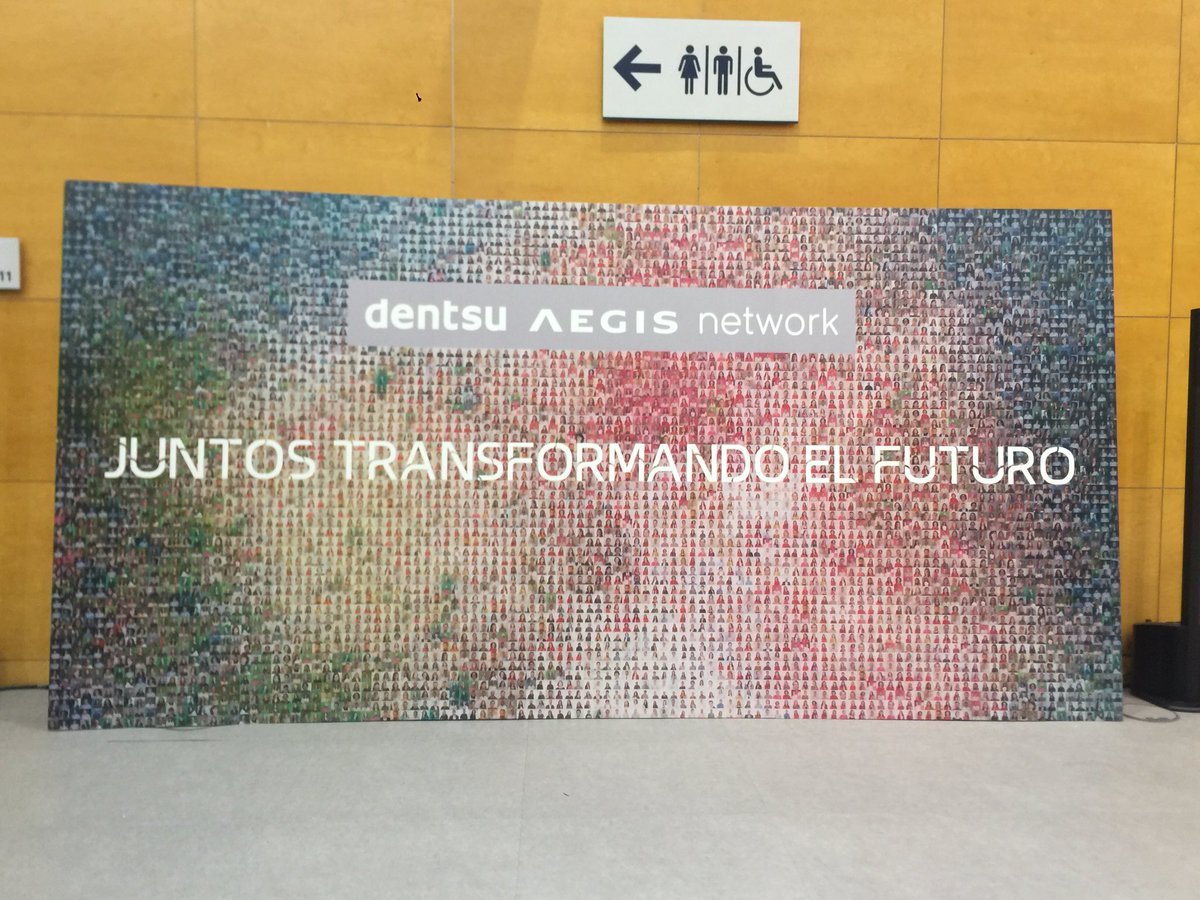 caratesp's tweet photo. Ya estamos todos #juntostransformandoelfuturo. Gracias @dentsuaegispain #DANspainsummit #redefiningmedia #redefiningfuture https://t.co/WAPfuJ4QcU
