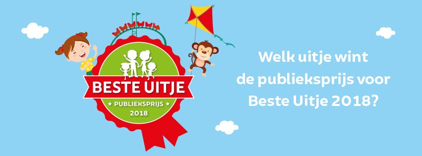 Maandag 12 februari start de publieksverkiezing voor het 
Beste Uitje van Nederland 2018. Ook op social media zien we veel trotse genomineerden. Hebben jullie je achterban al laten weten dat jullie zijn genomineerd? beste-uitje.nl