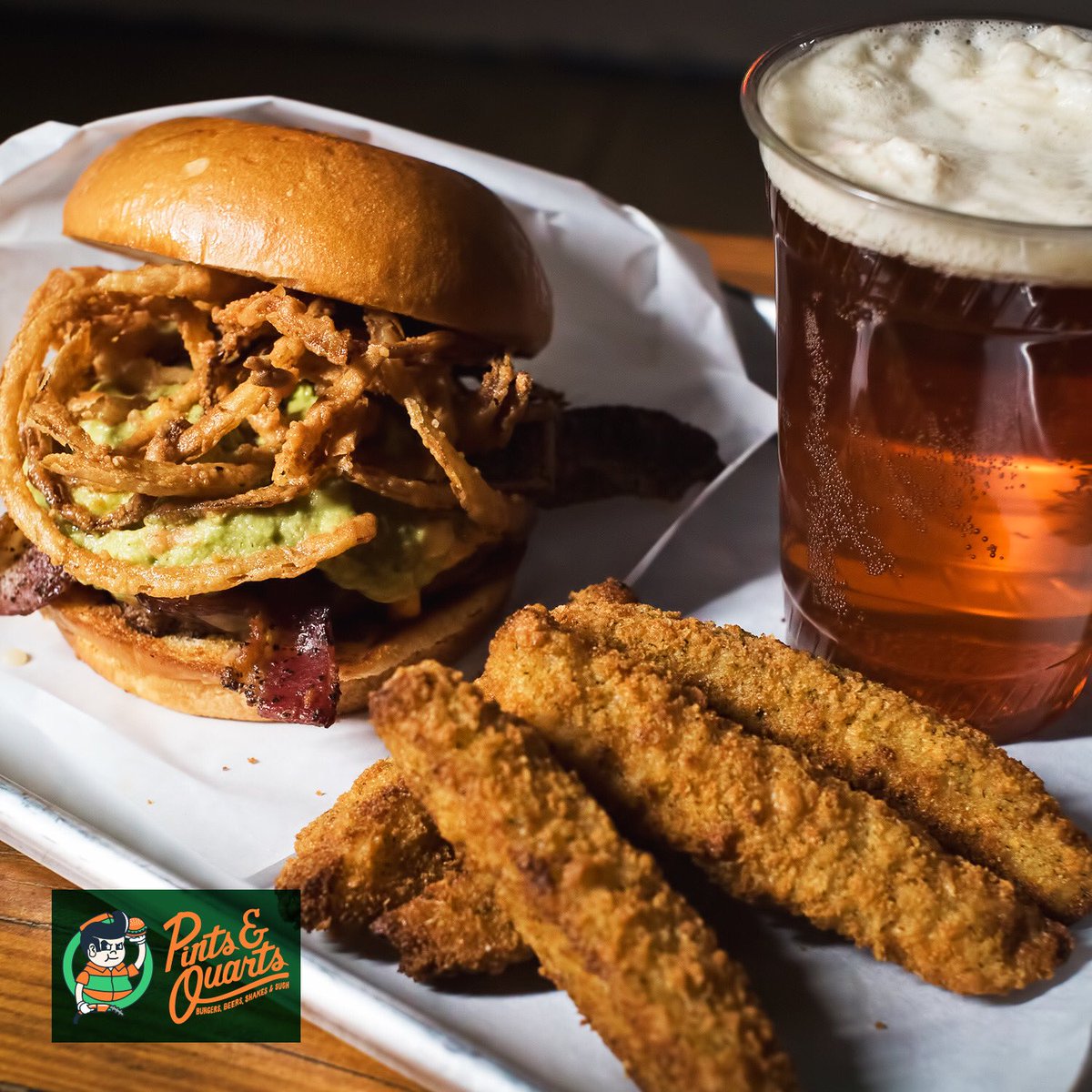 PsandQsDallas's tweet photo. Pints and Quarts Dallas #CentrumBuilding NOW OPEN!
Come taste one of our delish burgers, dogs or sammiches with 24 taps, 7 screens, deluxe patio and FREE parking! https://t.co/RjwVEzOBTa
