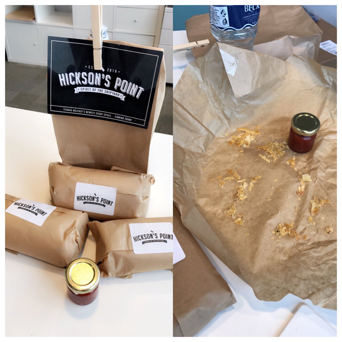 BespokeBizEvent's tweet photo. Thanks to @TitanicBelfast for our 'clanger' sausage roll. It really was the perfect hearty breakfast to kick off the week ahead. We cannot wait for the opening of #HicksonsPoint next month in @TitanicQuarter! #spiritoftheshipyard https://t.co/qdX5yCZY7I