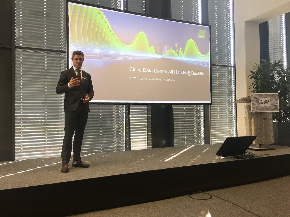 Michael Guschlbauer, COO and Member of the board @bechtle_ag opening the <a href="/Cisco_Germany/">Cisco Germany</a> Data Center All Hands with a comprehensive overview of Bechtle’s strategy and outlook for 2018 and beyond.