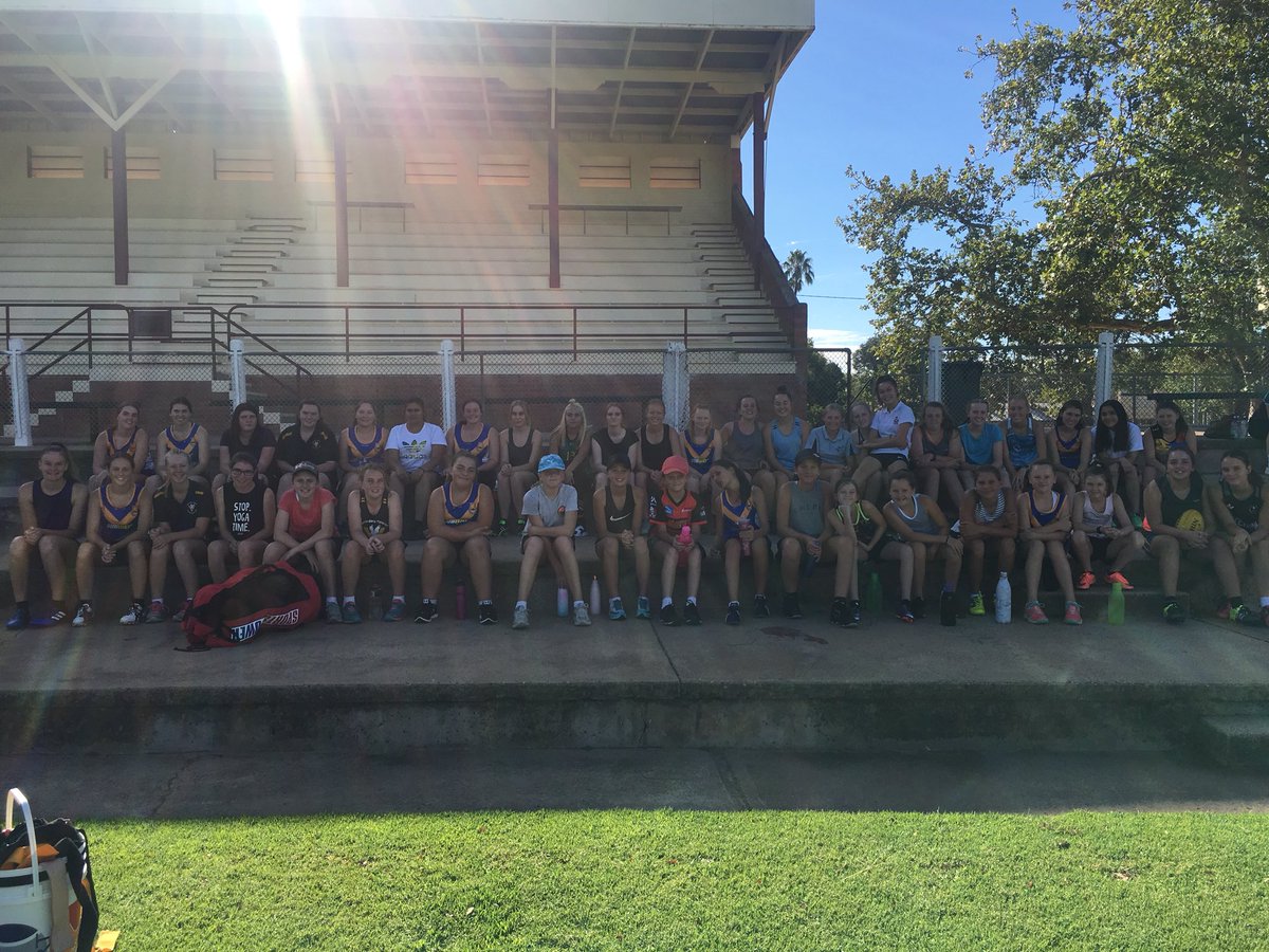 45 girls at our first training run for the South West Juniors Girls Football Competiton in 2018 <a href="/AFLSNSW/">AFL NSW/ACT - Southern NSW</a> <a href="/NIFNC/">Narrandera Eagles</a>