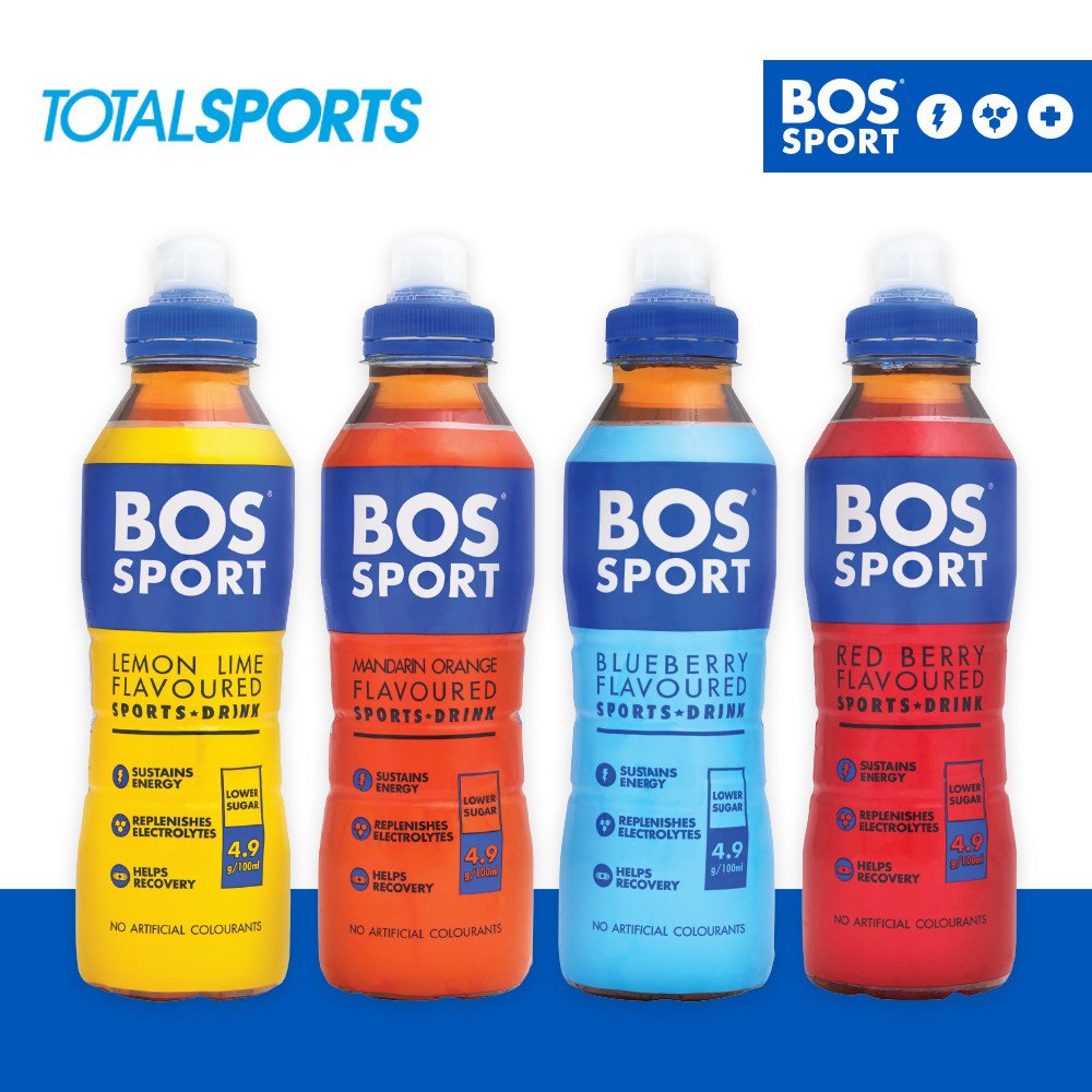 BOS Sport is your perfect after-school sports drink - it's loaded with essential minerals and electrolytes, medium GI and available in a convenient pop cap bottle! 

Tag your after-school sports buddy and you could win a BOS Sport x Totalsports hamper to the value of R500.