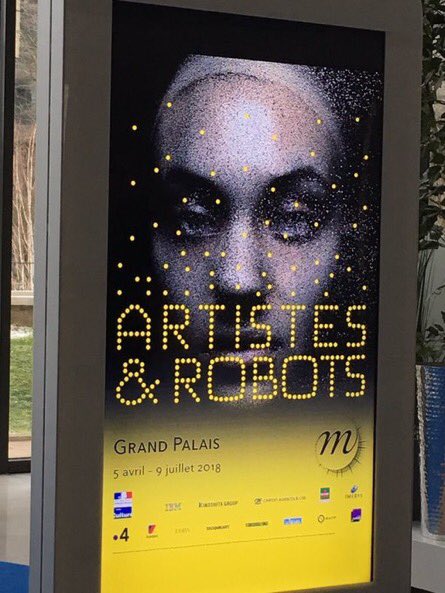 Ouverture dans un mois de l’expo « Artistes &amp; Robots » au <a href="/GrandPalaisRmn/">Le Grand Palais</a> dont <a href="/IBM_France/">IBM France</a> sera le principal mécène !!