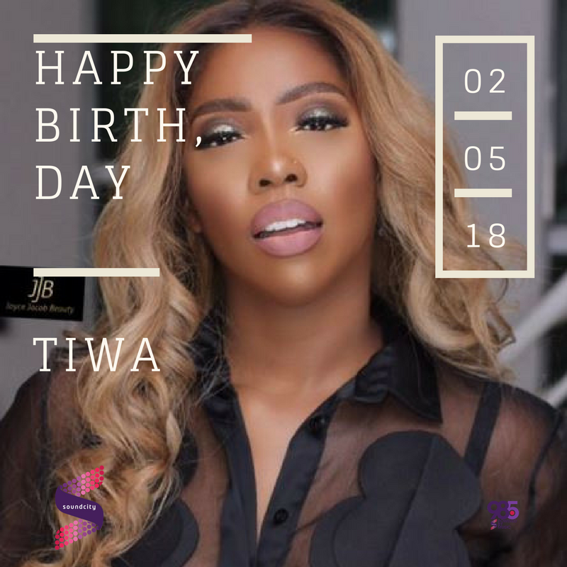 SOUNDCITYtv's tweet photo. Happy 38th Birthday @TiwaSavage | Fromm all of us from Soundcity Africa! https://t.co/oQ4t8UYDmd