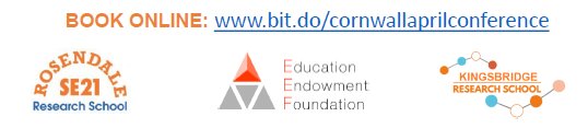 KCCResearchSch's tweet photo. Delighted to be working with @CornwallTSA  in bringing Jonathan Sharples and Marc Rowland from the @EducEndowFoundn to Cornwall for the "Teaching Learning in the Classroom" Conference on Monday 23rd April.  Bookings now being taken online https://t.co/OZWpbhRFKi https://t.co/KJxCzItjj6