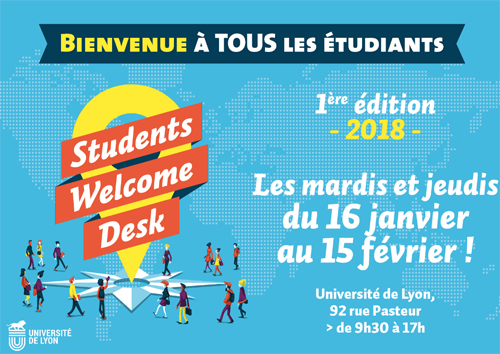 lyoncampus's tweet photo. Nouveaux #étudiants dans notre Métropole @grandlyon, le #StudentWelcomeDesk vous accueille pour faciliter vos démarches (logement, visas, intégration à la #vieétudiante...)
🗓Les mardis & jeudis 9h30-17h jusqu'au 15 février
📍À l’@UniversiteLyon https://t.co/QVhKr9SreM
