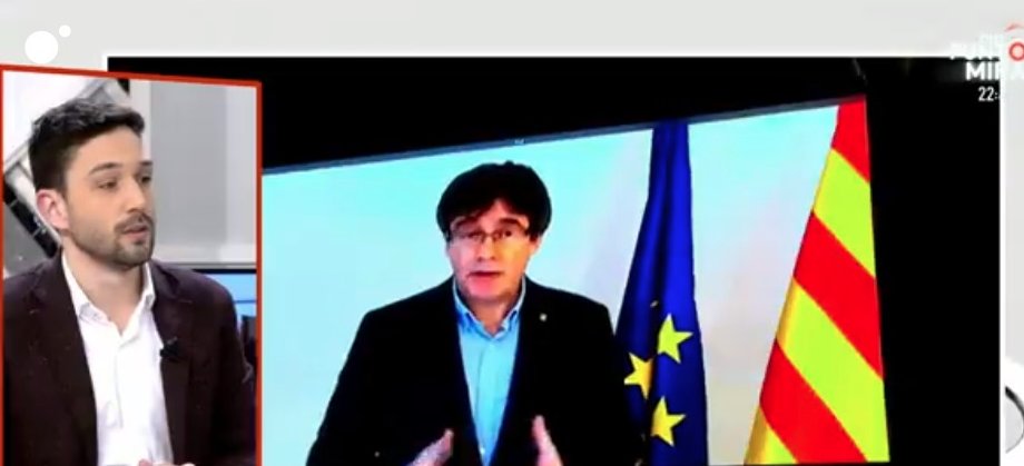 Pdemocratacat's tweet photo. 📺 @sergimiquel a @mananascuatro: "El president @KRLS és el nostre candidat. La notícia per a tots aquells que volien veure mort el procés, és que l'independentisme segueix endavant" https://t.co/hDbV9D8Z1C
