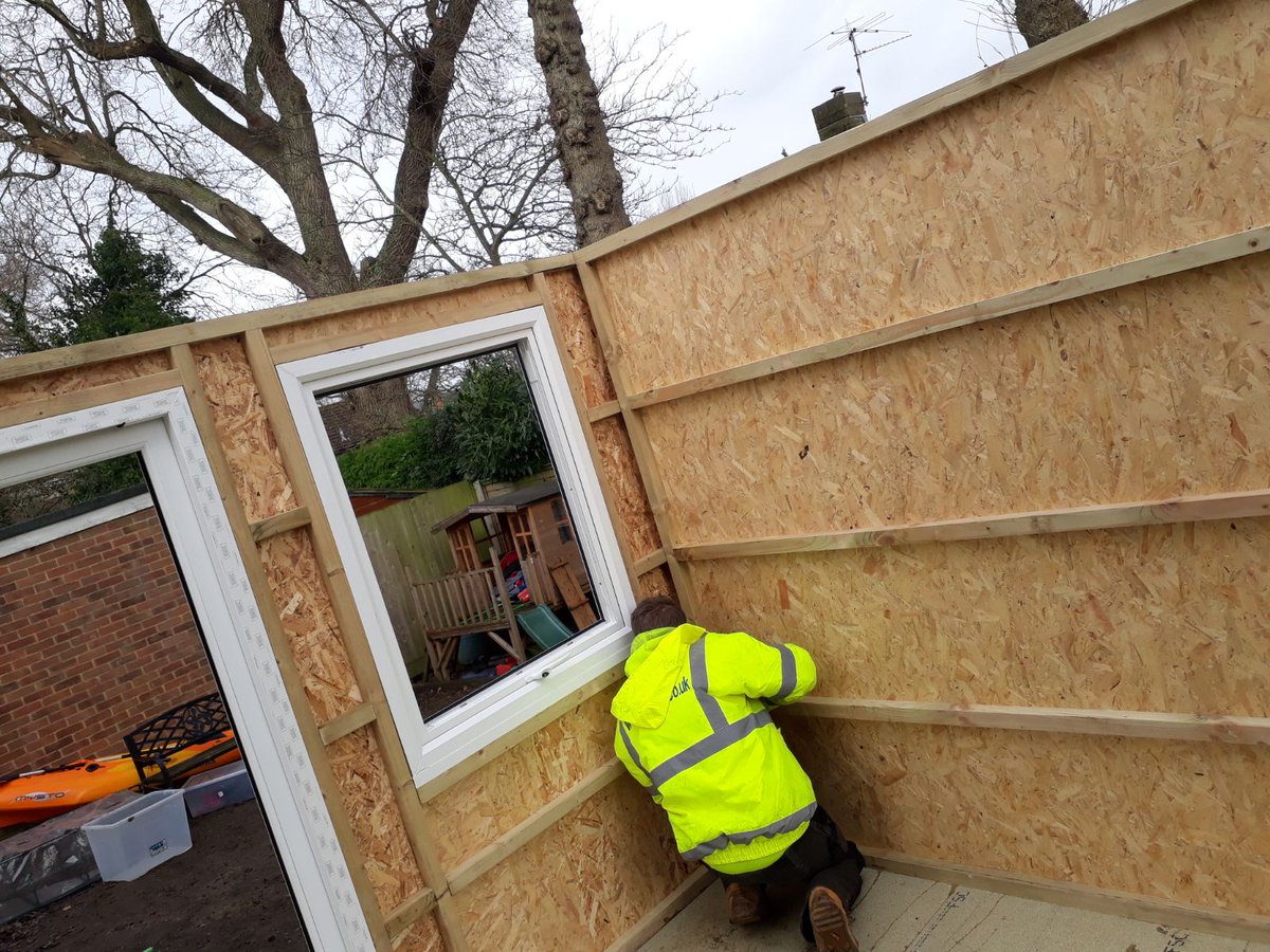 NFFTimberBuild's tweet photo. One of our bespoke #gardenoffices for a marketing business with an additional utility room on the side. #MondayMorning #Horam https://t.co/IZyP5JRv5c
