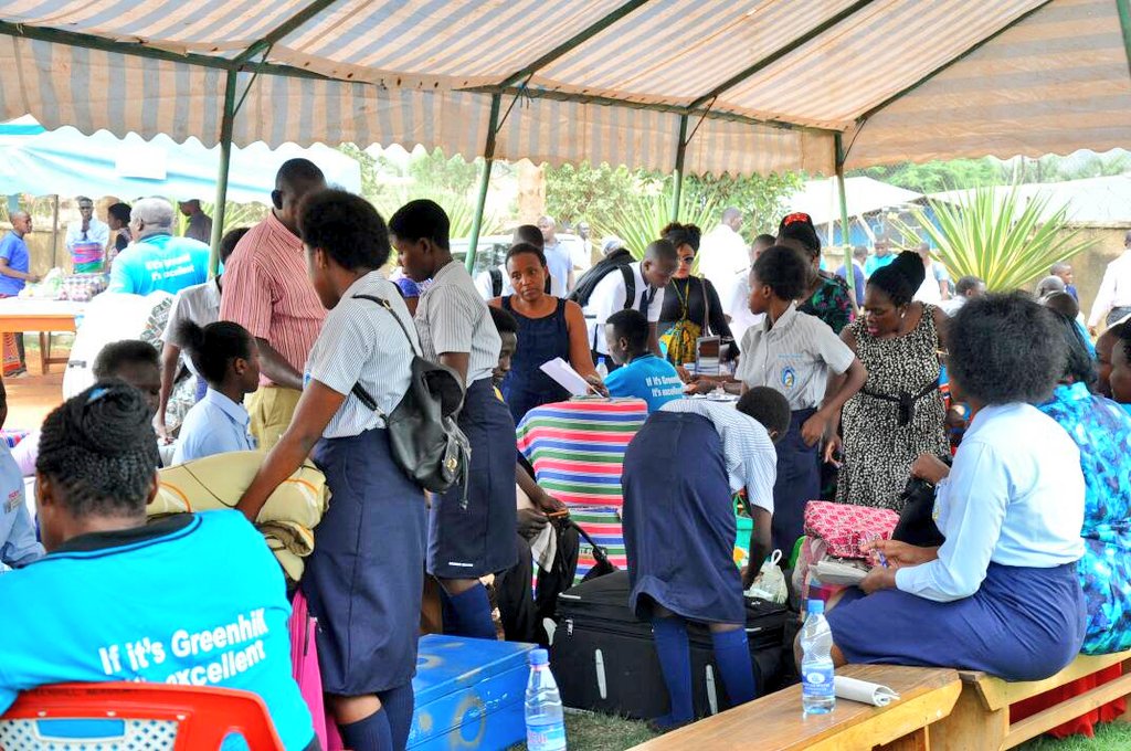 GreenhillUg's tweet photo. The students today are reporting in large numbers. We would like to thank all the parents and guardians who have managed to bring through their children today.
They are in extremely good hands now. #GHAStudents https://t.co/EFqhUaMNhL