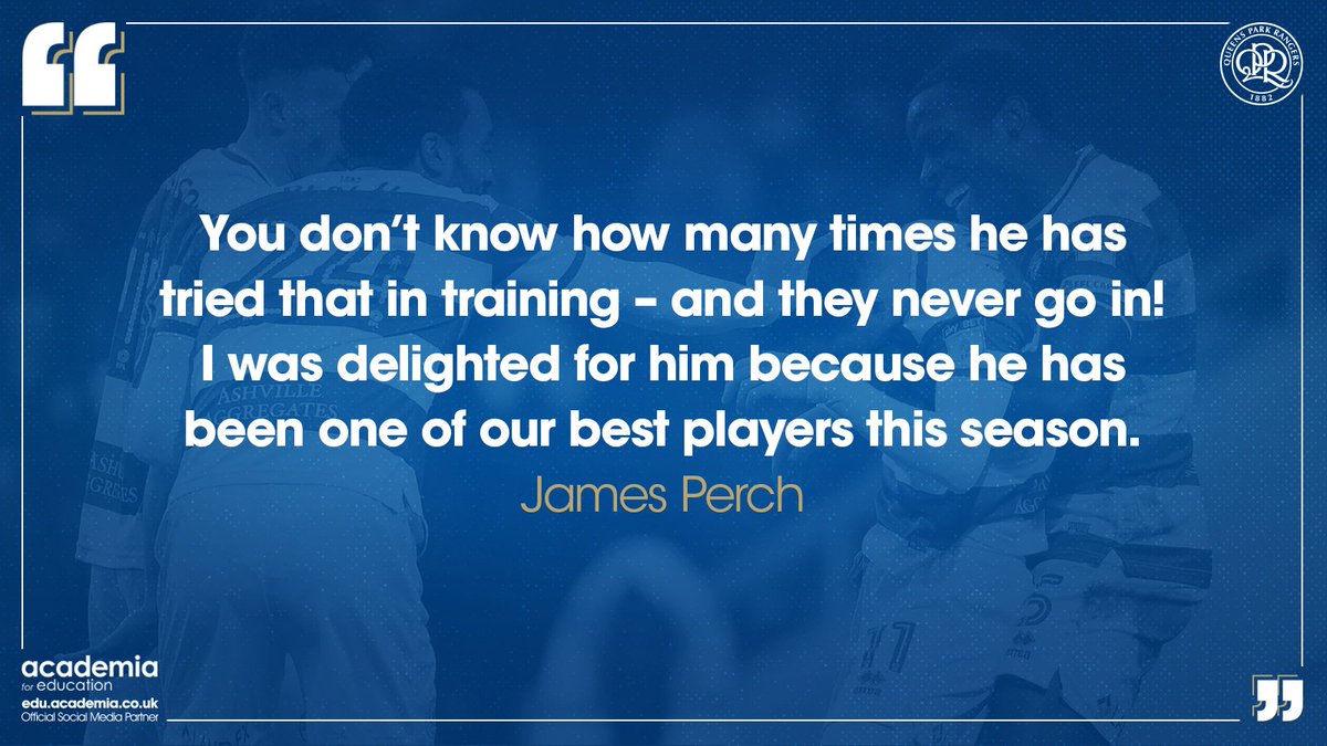 QPR's tweet photo. 💬 James Perch was happy to be back at the weekend after six months out - and delighted for match-winner @Jscowen6.

▶️ https://t.co/8iFEoRArBg

#QPRvBAR https://t.co/BLnMqPbDBI