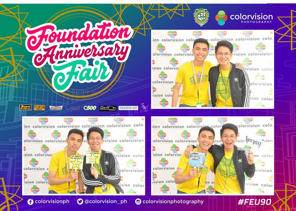 ColorVision_FEU's tweet photo. Tag your friends, Tamaraws!

Huge thanks to FEU Central Student Organization and IE StudentCouncil for trusting ColorVision Photography as your Official Photo Studio Partner for #FEU90!

(Visit our FB page for more photos)
#OneConciertoPiyu https://t.co/msvk60Lri1