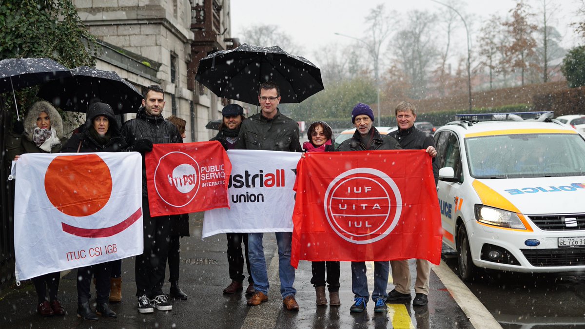 ituc's tweet photo. #Algeria: ITUC, @IndustriALL_GU , @IUFglobal, and @PSIglobalunion are protesting protest against the trial of independent trade unions in Algeria #CGATA. Find out more: https://t.co/Z9PvhtwrsD https://t.co/a1QWRGYCZq