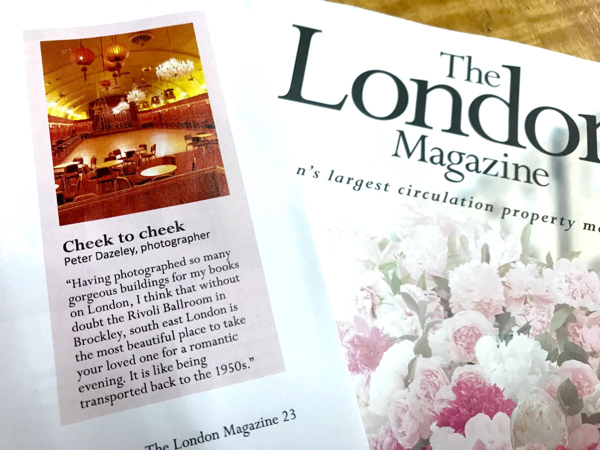 PETERDAZELEY's tweet photo. I was asked to contribute an image to feature in @London_Magazine's article on #RomanticLondon for #ValentinesDay2018 showing love in #London and I chose the wonderful @RivoliBallroom one of the capital's most seductive settings. #love #romance https://t.co/uOyMP69GSK
