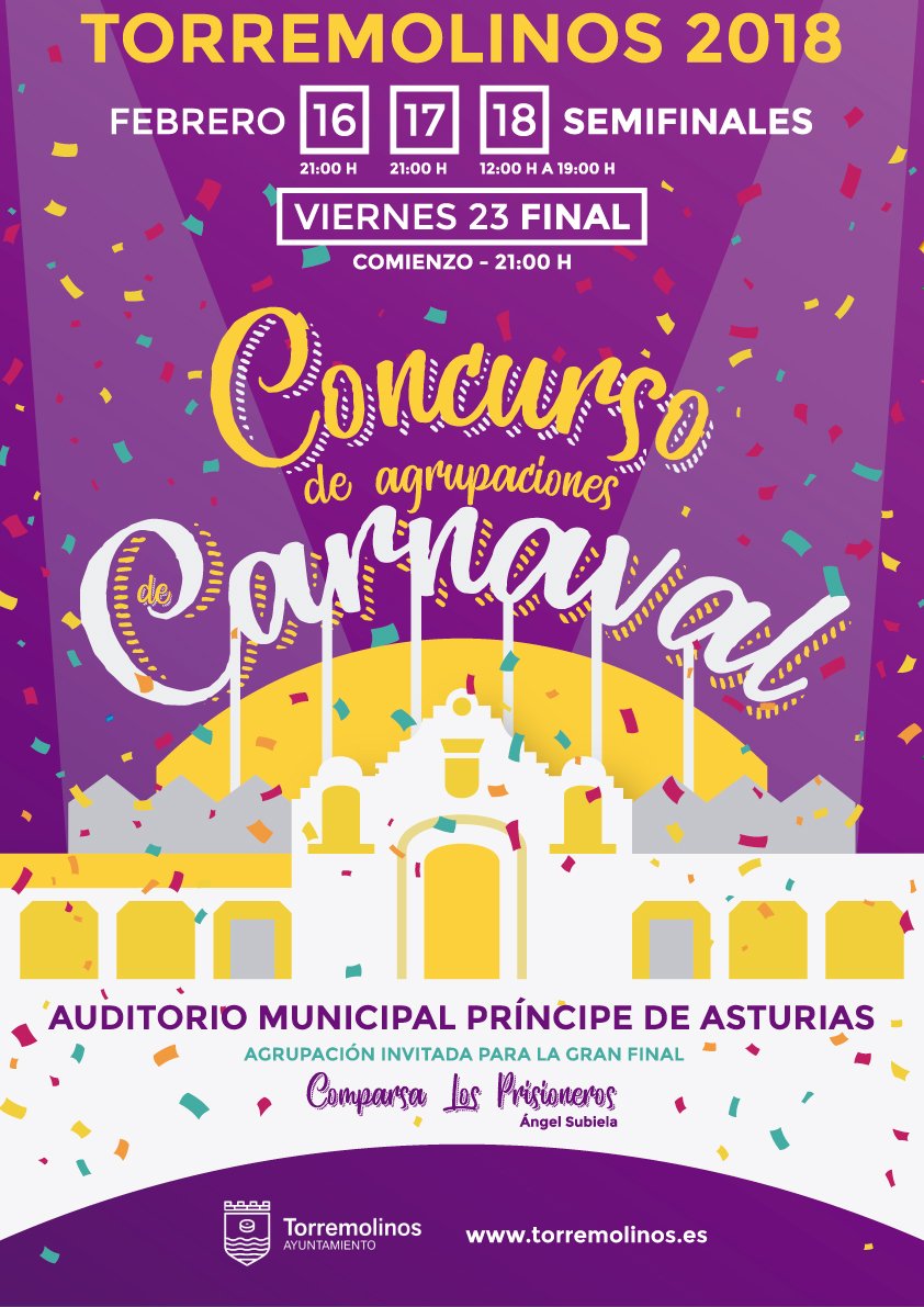 Torremolinos_On's tweet photo. #Carnaval2018 | Esto es... ¡¡¡#Carnaval!!! A partir de la semana que viene, #Torremolinos disfrutará de esta #fiesta cargada de #mascaradas, #comparsas, #chirigotas... ¡No os lo perdáis!  🎉🎊 https://t.co/gv7fJAtPX5 https://t.co/RgT0hureDr