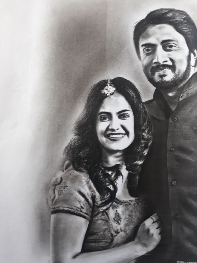 NageshaP007's tweet photo. @KicchaSudeep Sir This pencil work made by My friend Basavaraj Chimmad. How's this sir?? 
@KicchaFans24x7 @KingKiran8448 @KSFA_Official https://t.co/0vuZsSIo8C