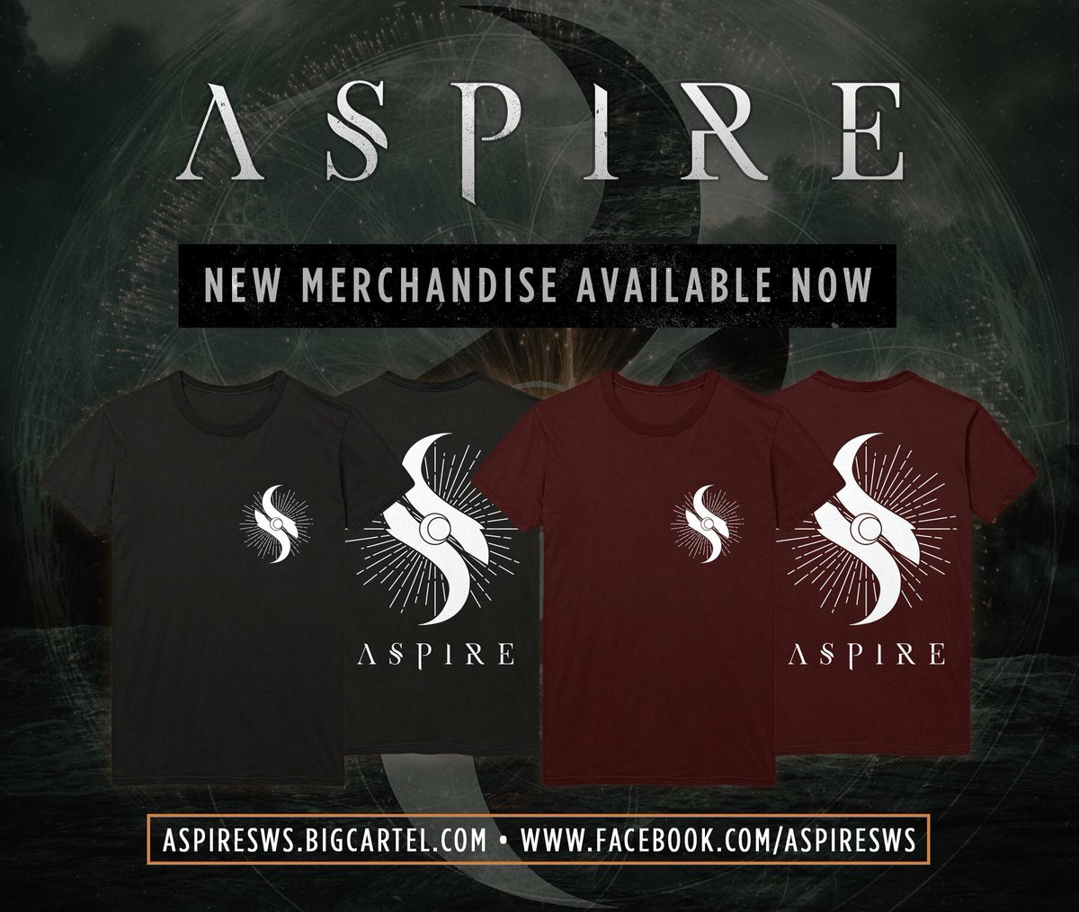 Aspiresws's tweet photo. Merch now available! 

Catch us in Edinburgh this Thursday at
Opium w/ @FathomsUK and grab a t-shirt!

https://t.co/t9elHT2H8E https://t.co/j7jeloSNpP