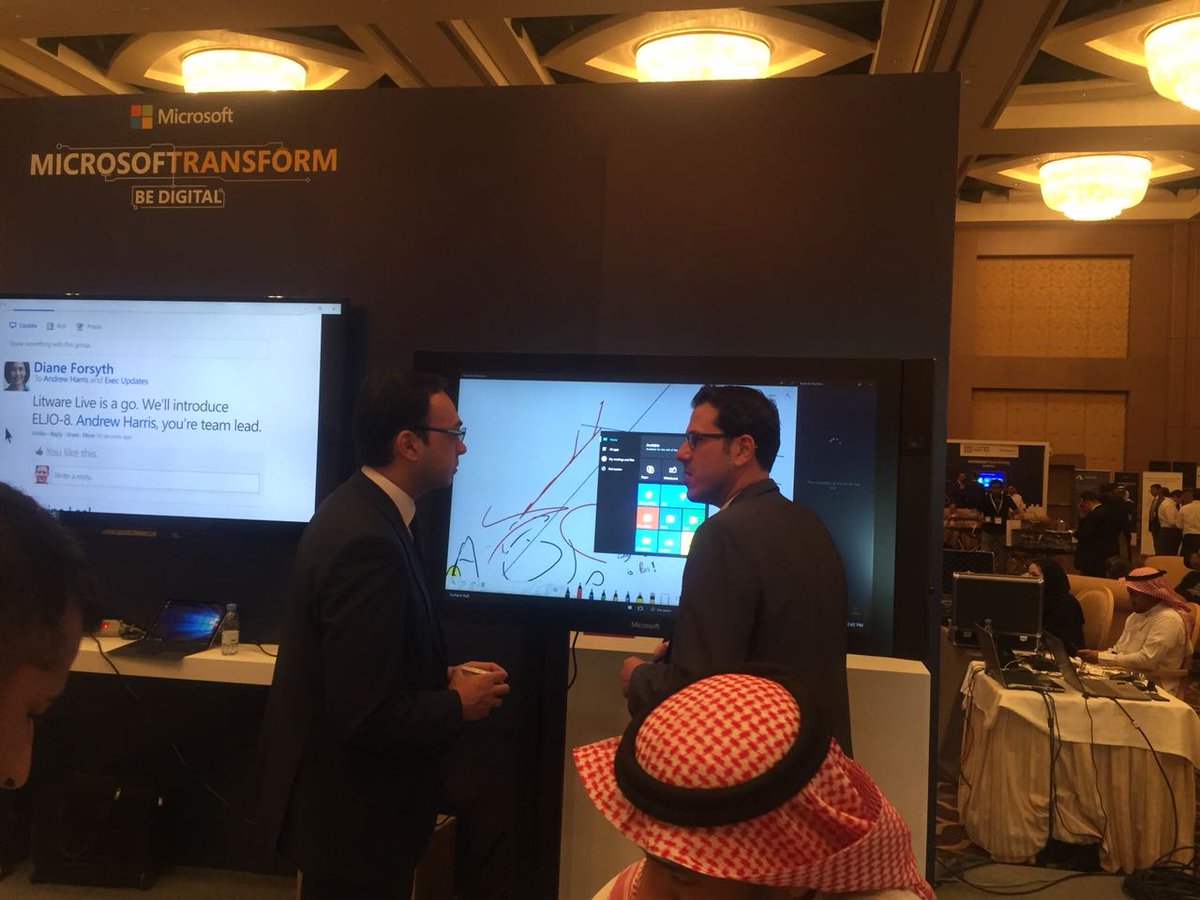 SitecTechnology's tweet photo. #Sitec in #Microsoft_Transform an successful event!
#SurfaceHub #BeDigital https://t.co/aXl5FB37RO