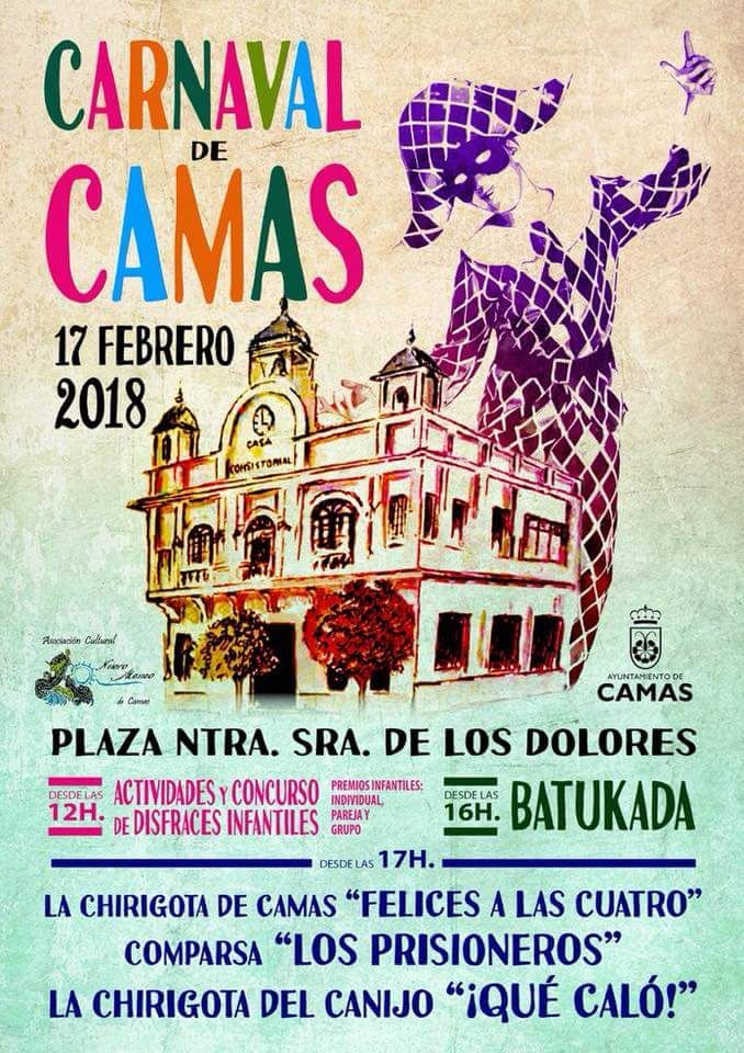 El sábado 17 de febrero en Camas GRAN LIASO con QUÉ CALÓ @elcanijocom LOS PRISIONEROS <a href="/los_doce/">Los Listos</a> y FELICES A LAS CUATRO #losmuertoelquenovenga