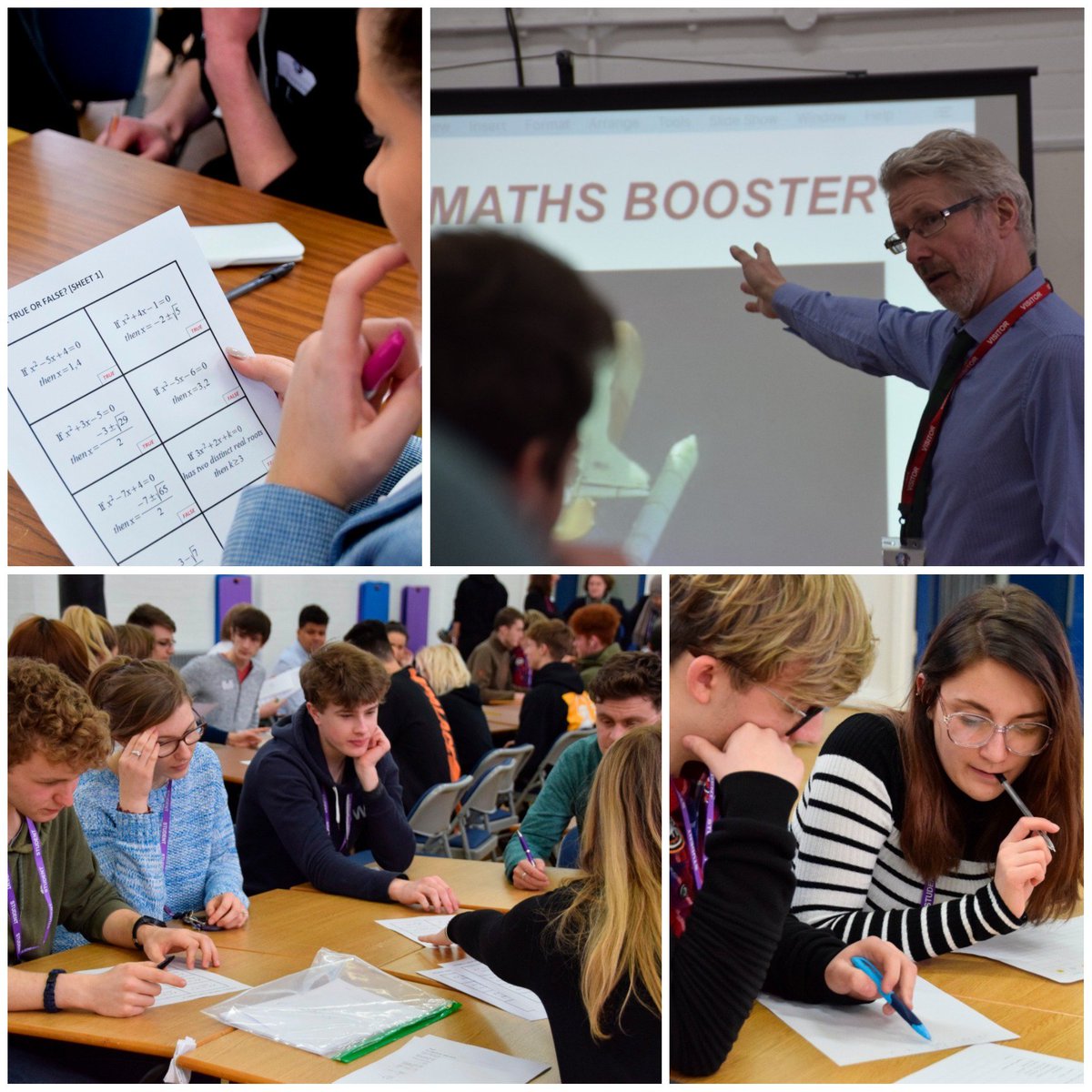 We're hosting a Year 12 Pure #Maths Booster workshop for local schools today @qphschester led by #MartinBamber #furthermaths Programme Leader & #PGCE student helpers from @uochester #support #Alevels @qphs6thform @christofidelis #EPCHS @UCEAcademy @chestertweetsuk @ChesterChron