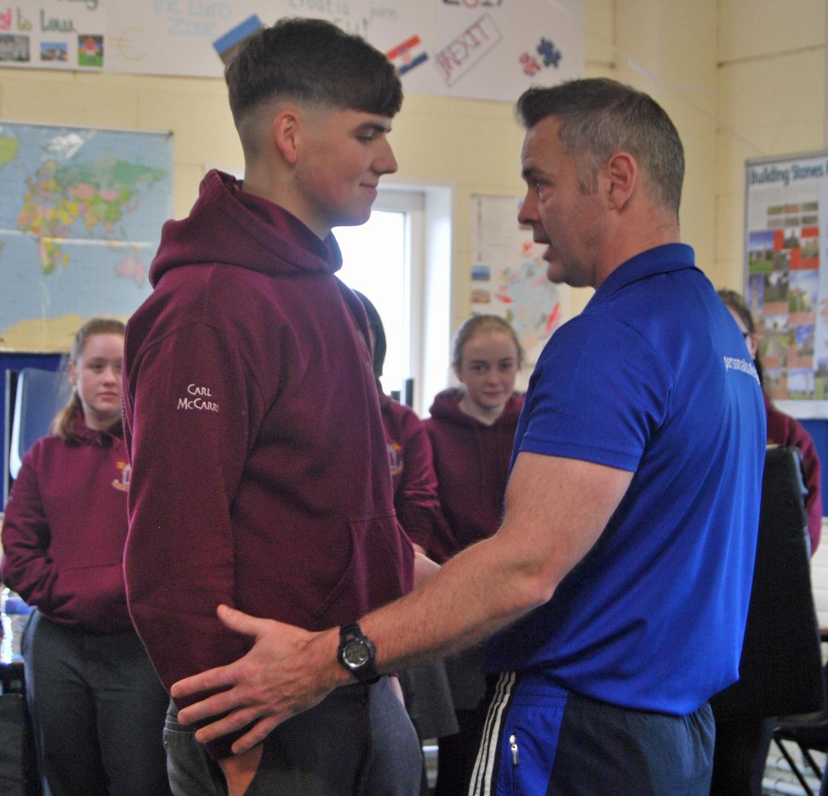 AbbeyVS's tweet photo. TY Students take workshop on Personal Safety with Nick and Alex @personalsafe last week. https://t.co/XmMBodCG2U