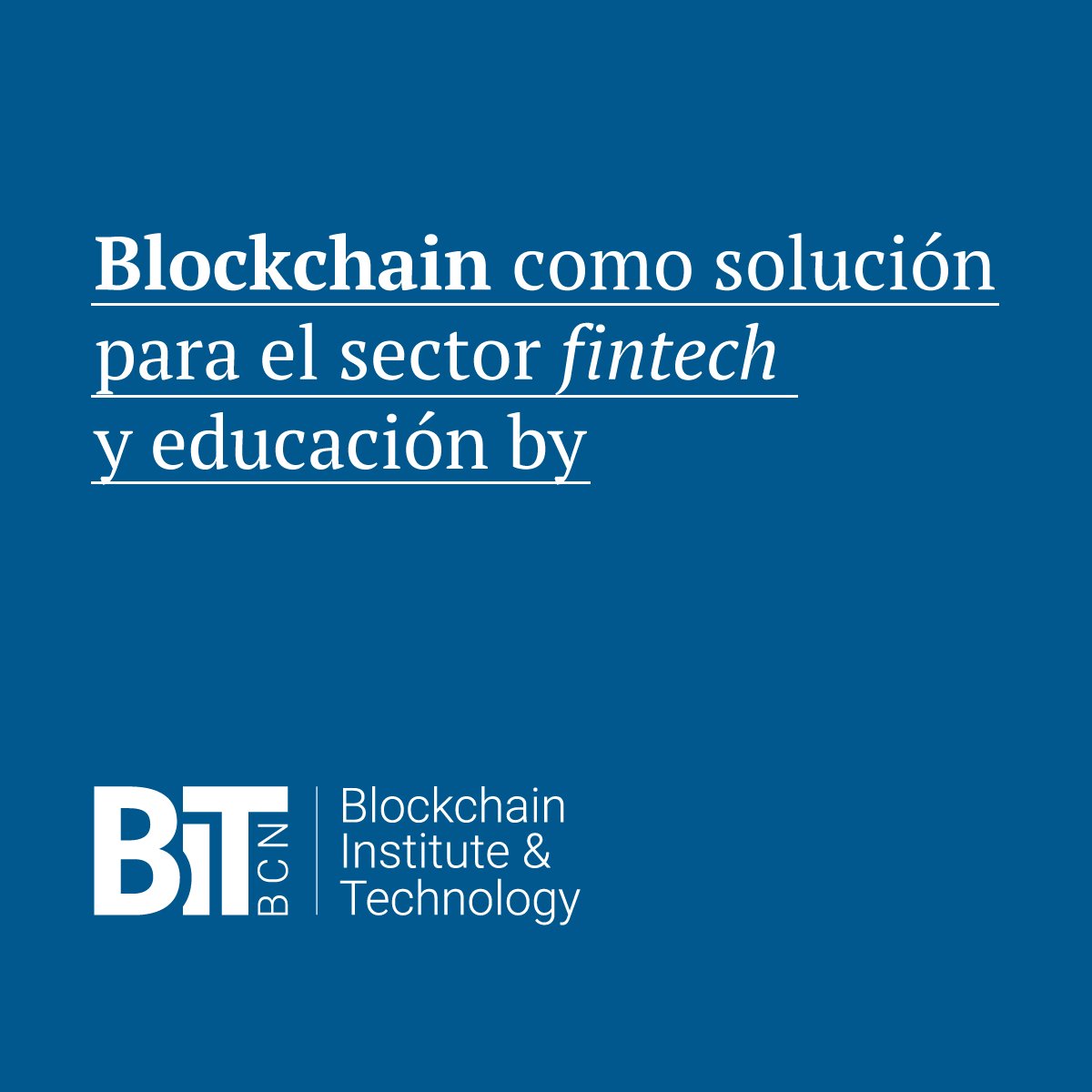 BiTBcn's tweet photo. Recuerda que estaremos junto con nuestros profesores y colaboradores @danirdzlpz, @mcaballero y @jsoler65 este Jueves 08 en Barcelona en Carrer de Sardenya 229 - Ático a las 19:30 h https://t.co/KEqIF1AQsi  ¡No te lo pierdas! 🔜 @BITBCN #Blockchain #BITBCN #BlockchainBcn #Fintech https://t.co/JR2PSrapWV