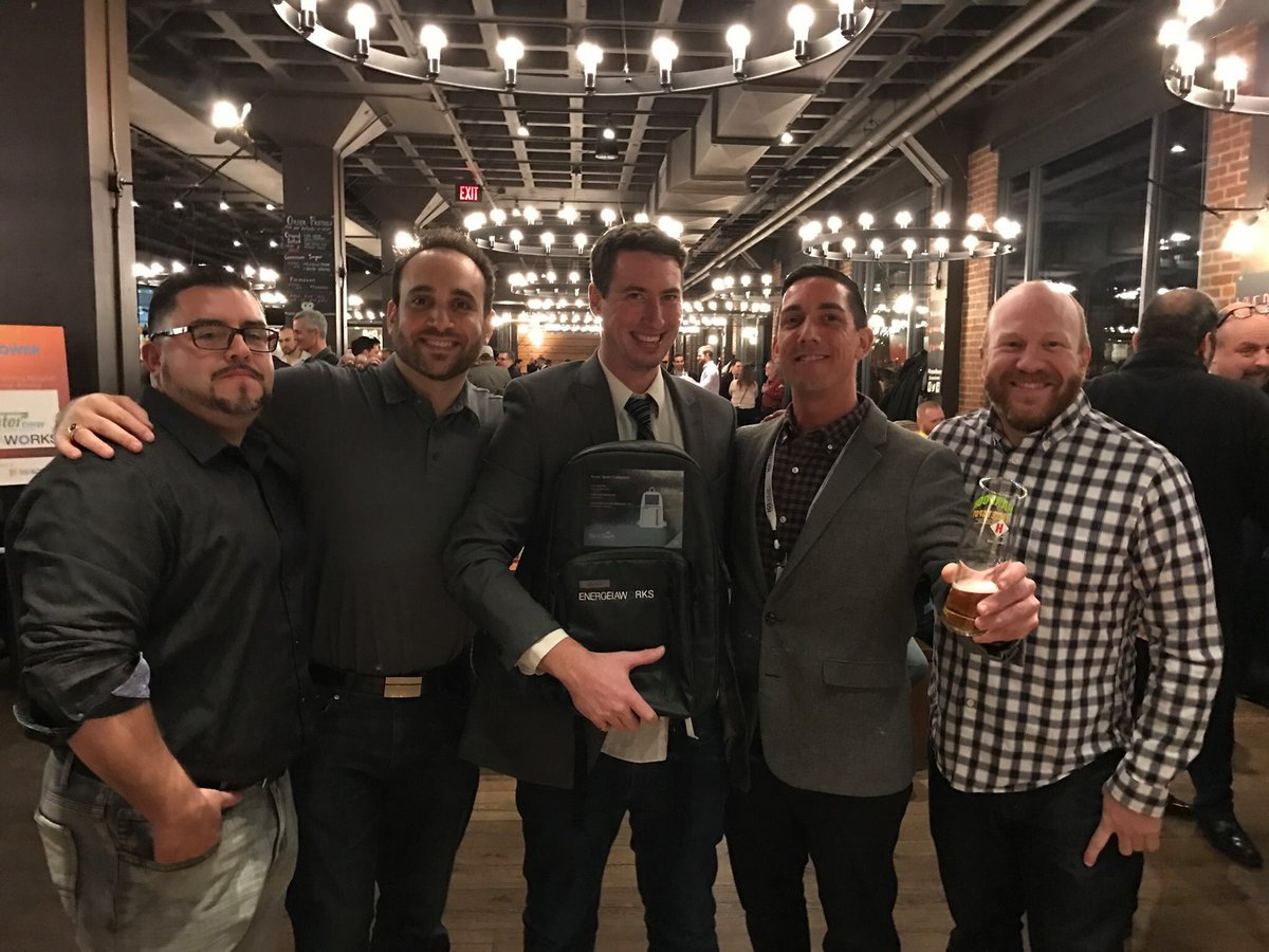 EnergeiaWorks's tweet photo. @SPIConvention @SEIA @SEPAPower Tonight’s #solarpowerNE networking reception hosted by @EnergeiaWorks and @PfisterEnergy is sold out! Last year’s @BirkSun solar backpack winner was Whitley Forman from ACS. Who’s winning tonight?! @SPIConvention @SEIA @SEPAPower @vwaye https://t.co/eiumZ2KFSb