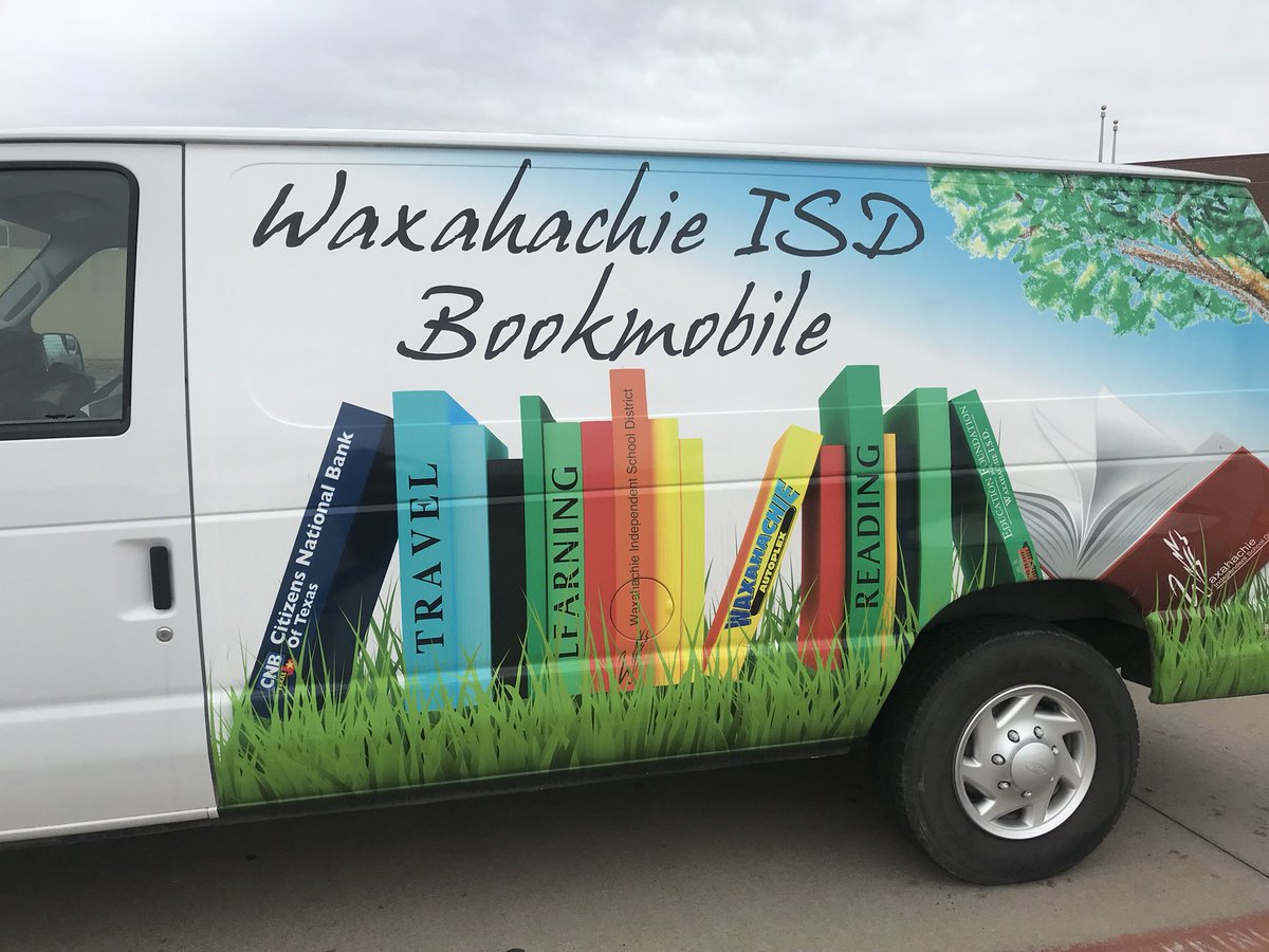 mvabadie's tweet photo. Everyone was excited to see the @WaxahachieISD Bookmobile at the #wisdstemexpo2018 Thank you to our amazing librarians for engaging so many families with STEAM and literacy! 👍🏻📚❤️ https://t.co/Yxzi2890xB