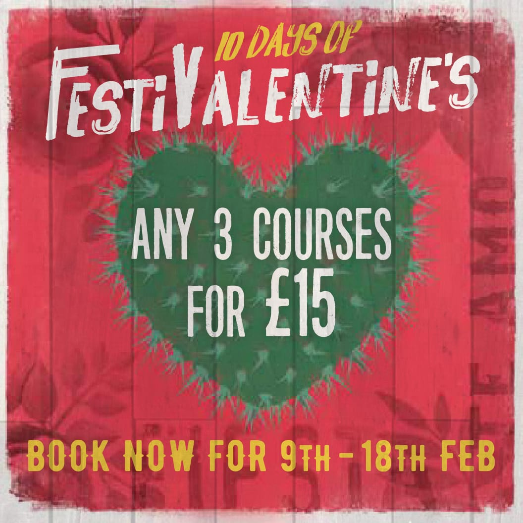 TrueTasteMEXIco's tweet photo. Celebrate this Valentine's Festival style! 💃🕺 #FestiValentines
Enjoy any 3 courses for £15 😋

Book now! https://t.co/zzc71oeIyJ

Available 9th - 18th February

#ValentinesDay #festival #Valentines #date #iloveyou #tequiero #love #TrueTasteMexico #bedford #maidstone #derby #uk https://t.co/lPrHguMzc5