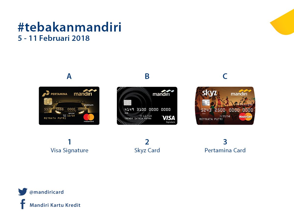 mandiri kartu kredit tweet media