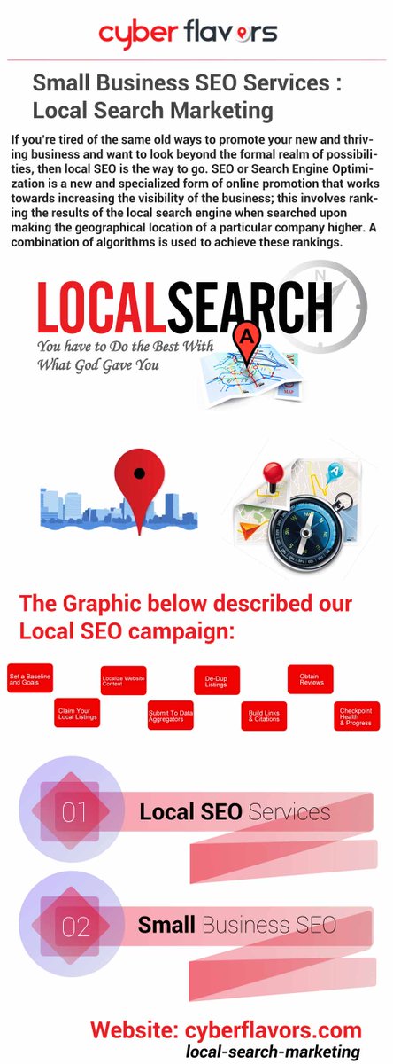 CyberFlavors's tweet photo. If you’re tired of the same old ways to promote your new and thriving business and want to look beyond the formal realm of possibilities, then local #SEO is the way to go. #CyberFlavors can help your local business get found fast with local search. https://t.co/vo1ES4qfR7 https://t.co/Yb2idot83J