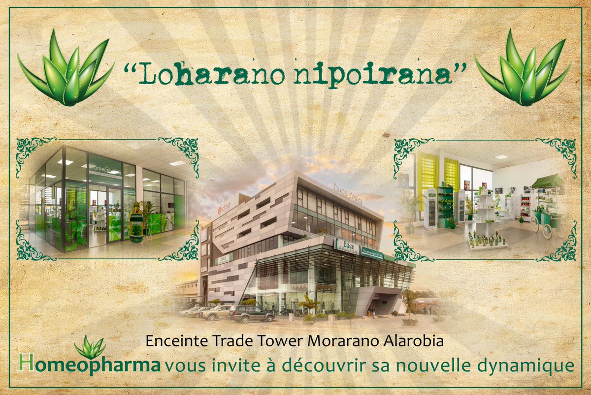 Homeopharma_mg's tweet photo. Nouvelle dynamique chez #homeopharma
#Trade #Tower https://t.co/wRwcsejBTY
