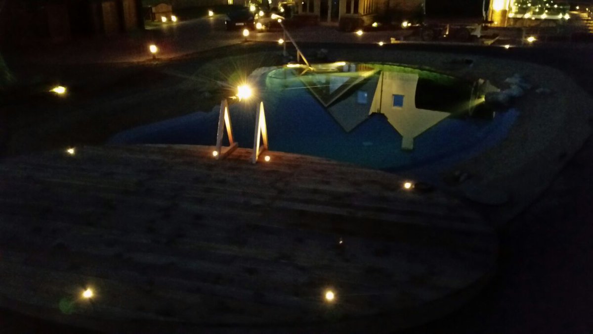 Pond at night