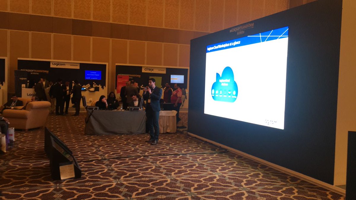 LogicomDisti's tweet photo. #HappeningNow Presentation of the @LogicomCloud Marketplace at the @Microsoft_Saudi #Microsoft_Transform Event in #Riyadh today https://t.co/7t62bZj9MT