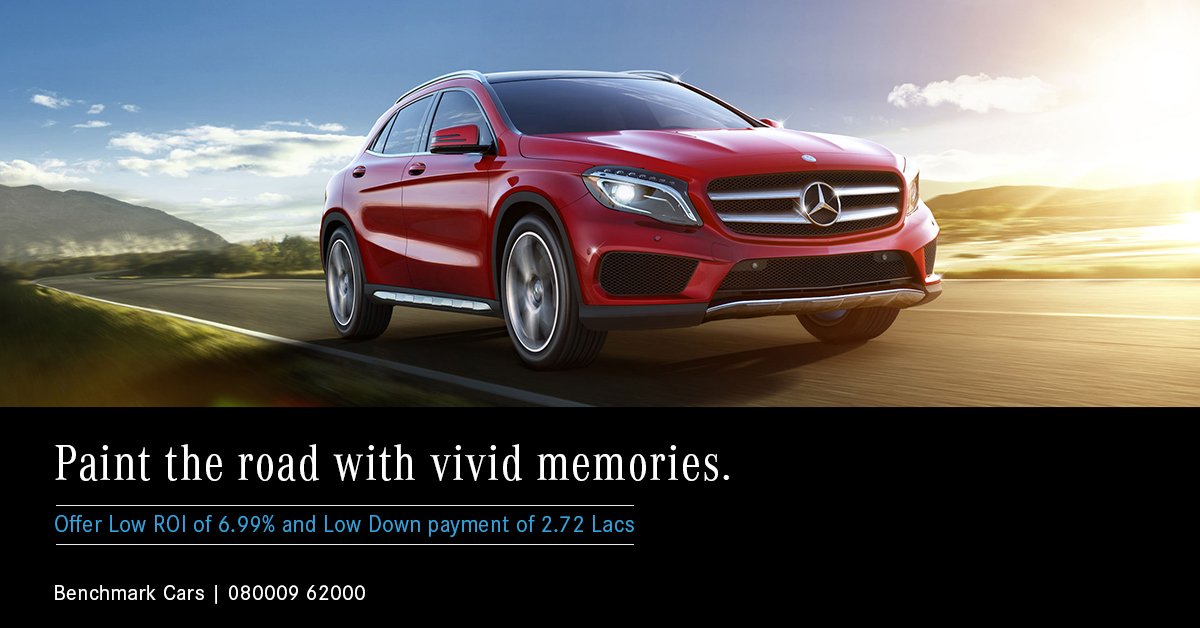 landmarkcarsmb's tweet photo. Time to paint your own travel stories on the vast canvas of roads with the new Mercedes-Benz GLA. To book your test ride, call 08000962000 or Directly drop a message here! #BenchmarkCars #CreatingBenchmarks #MercedesBenz #GLA https://t.co/JPR5mSQKLN