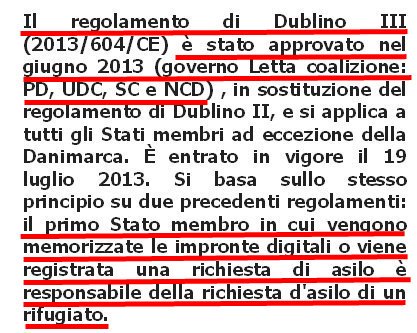 laltrodiego's tweet photo. @matteorenzi #renzi, #Dublino1 è del 1990!
#Dublino2: "istituisce banca dati per chi intende presentare richiesta d'asilo e per gli irregolari" (15mila ingressi anno).
#Dublino3 (firma #PD, 150mila ingressi anno): "conferma Dublino 1 e 2", dov'eri?!?
E #triton? Tutta farina del tuo sacco!!! https://t.co/WLDFJEasHF