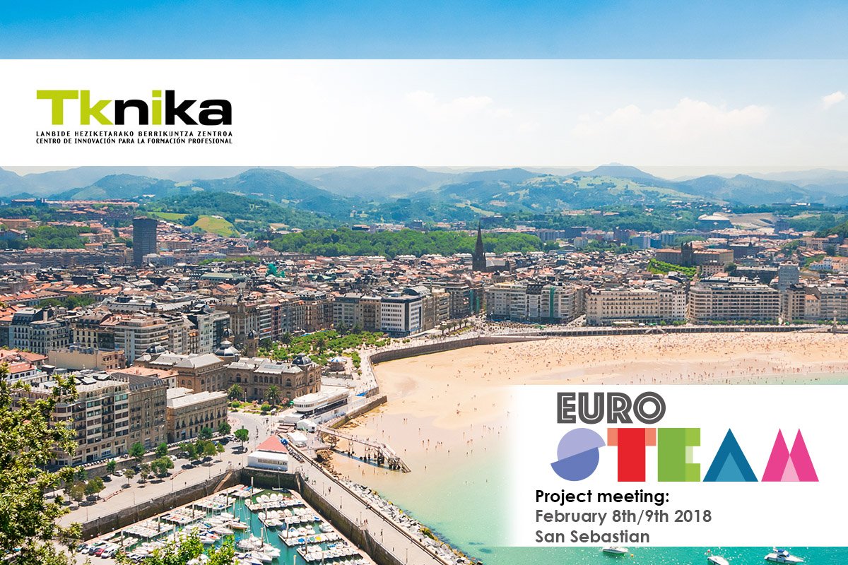 EuroSTEAM_eu's tweet photo. EuroSTEAM will be having it's next partner meeting this week. The partner meeting will be hosted by @tknika in San Sebastian. Visit our website and blog to keep up to date with project updates #EuroSTEAM #STEAMeducation #ErasmusPlus https://t.co/YoCZU0t4Vy
